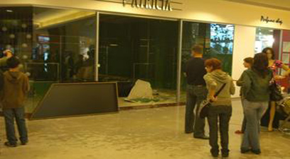 Tavan prabusit la Iulius Mall din Cluj