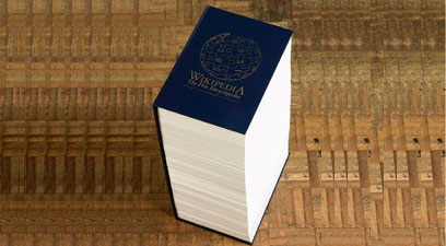 Wikipedia pe hartie