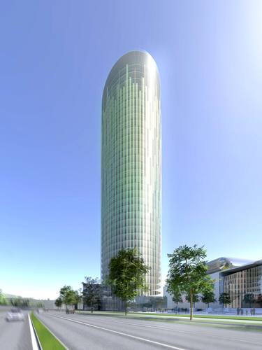 Denumire proiect: Sky Tower; Tip proiect: birouri; Dezvoltator: Raiffeisen Evolution; Inaltime: 131 m