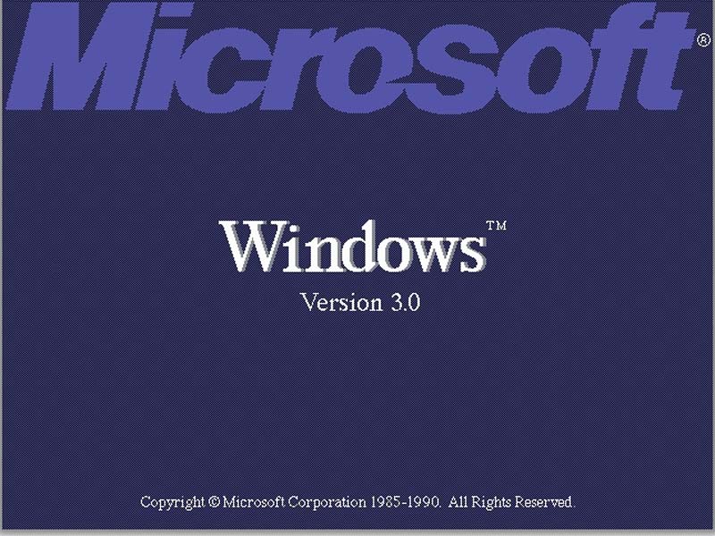 WINDOWS 3.0: mai 1990; procesor - 286 sau mai rapid, memorie - 640 Kb, hard disk, placa grafica EGA, mouse optional 