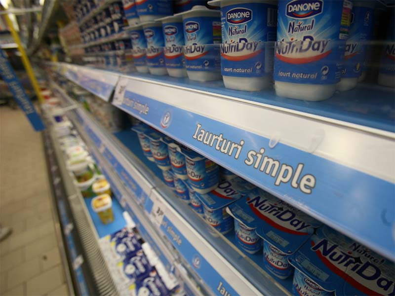 Afaceri mai mici cu 2,1% pentru grupul Danone la 9 luni
