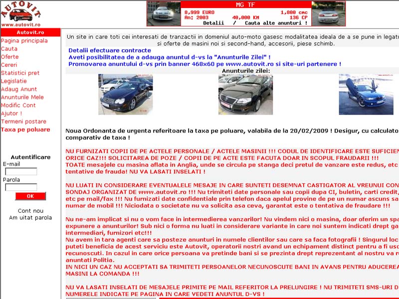 Tranzactie-record pe online: site-ul autovit.ro a fost vandut cu 5 mil. euro.