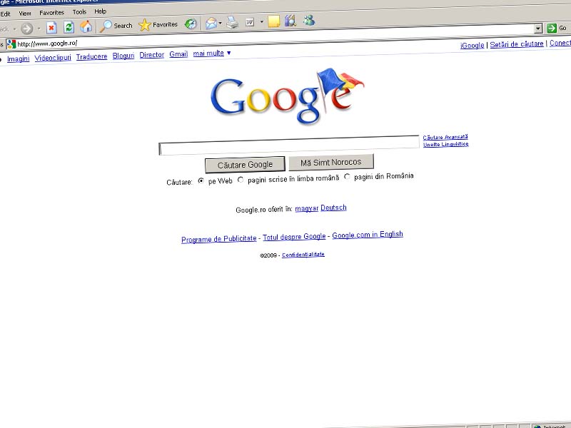 Logo Google pentru ziua Romaniei