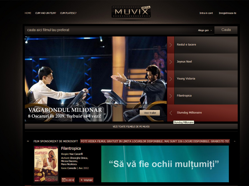 MPI lanseaza Muvix.ro, un site pe care pot fi vizionate filme legal