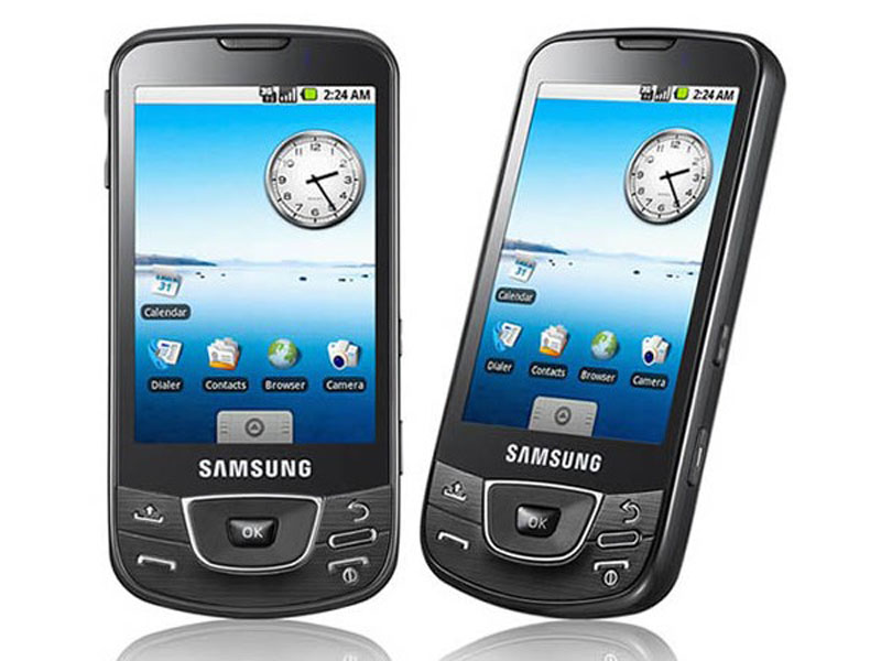 Samsung i7500 galaxy. Telefonul are la baza sistemul de operare Android, ecran tactil, 8 GB memorie interna si slot micro SD.