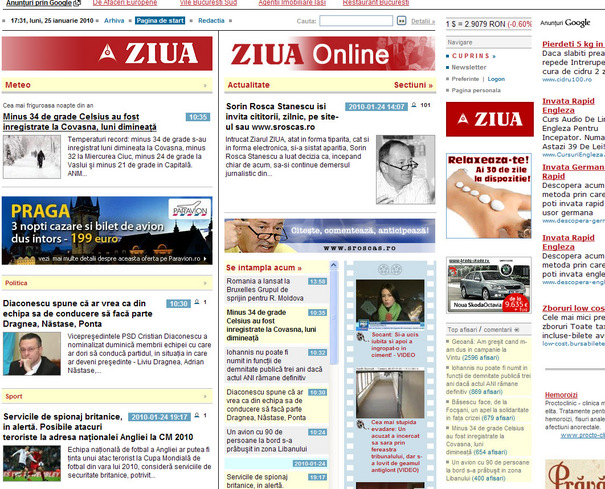 Gardianul si Ziua si-au suspendat si aparitia online