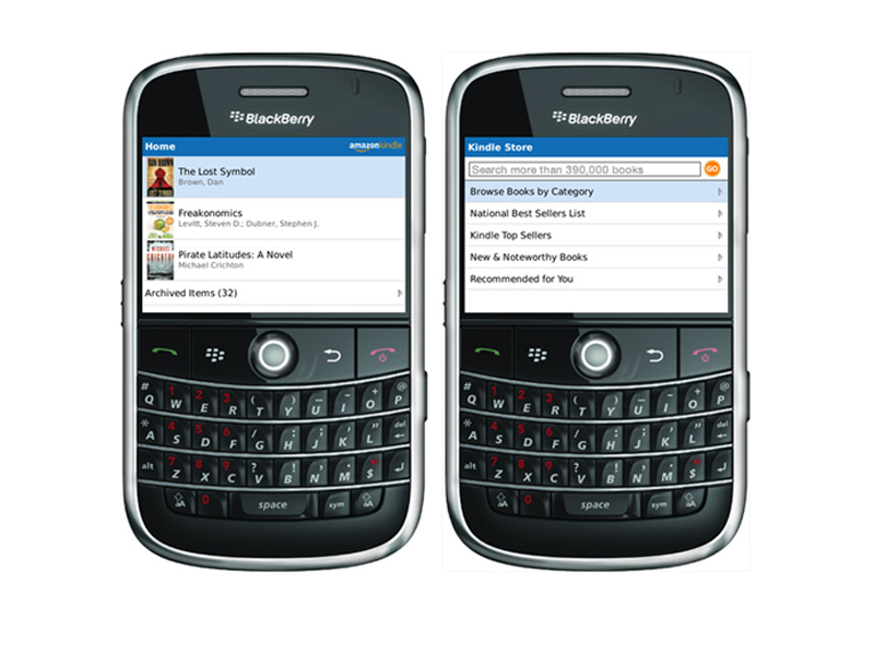 Kindle va fi gratuit pe telefoanele BlackBerry