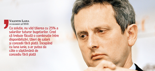 Oficial BNR: Bugetarii sa fie trimisi lunar in concediu fara plata o saptamana