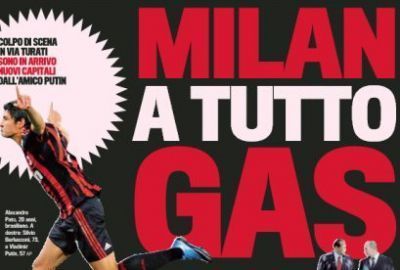 Clubul de fotbal AC Milan neaga existenta unor discutii de vanzare catre Gazprom