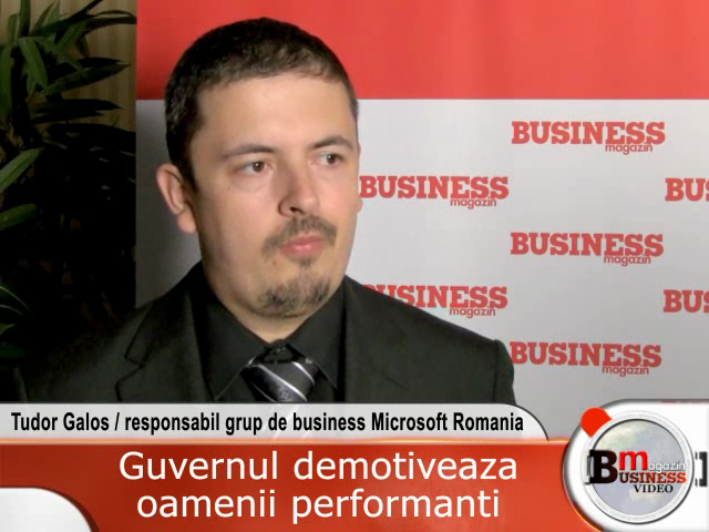 Tudor Galos, Microsoft: Guvernul demotiveaza oamenii (VIDEO)