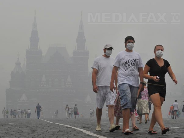 Moscova, acoperita din nou de fumul provenit de la incendii