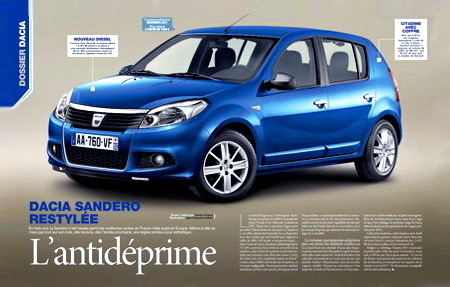 Cum va arata Dacia Sandero facelift in 2013