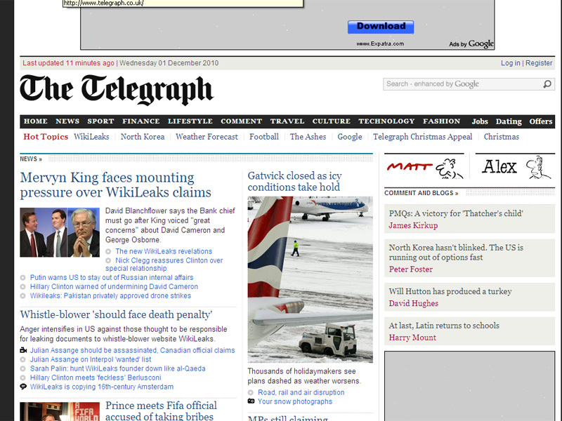 Cotidianul The Telegraph va cere bani pentru continutul online