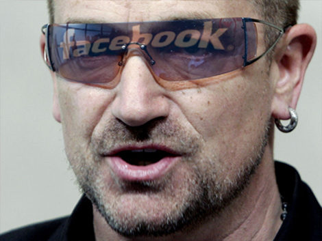 Bono detine 1,5% din Facebook