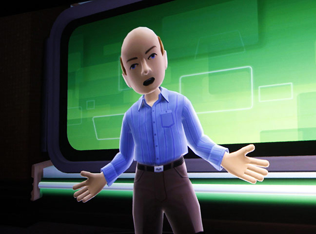 Cum a aratat avatarul sefului Microsoft la CES? Mai tanar si mai slab decat realitatea - VIDEO