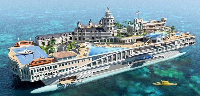 Mini-Monaco plutitor! Iahtul de peste un miliard de dolari