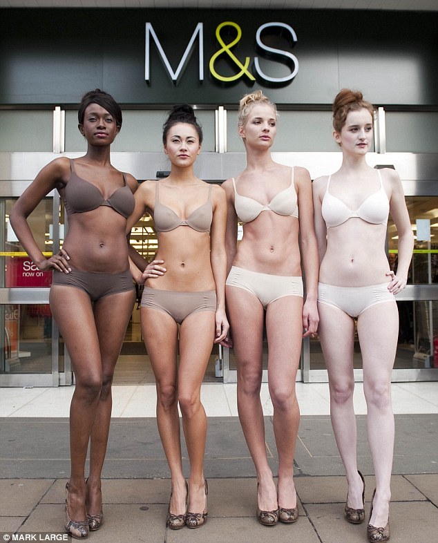 Marks & Spencer lanseaza lenjerie de culoarea pielii, in patru nuante