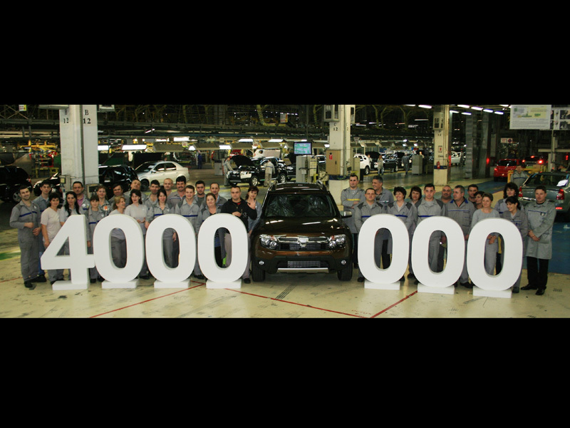 Dacia fabrica la Mioveni vehiculul cu numarul 4.000.000