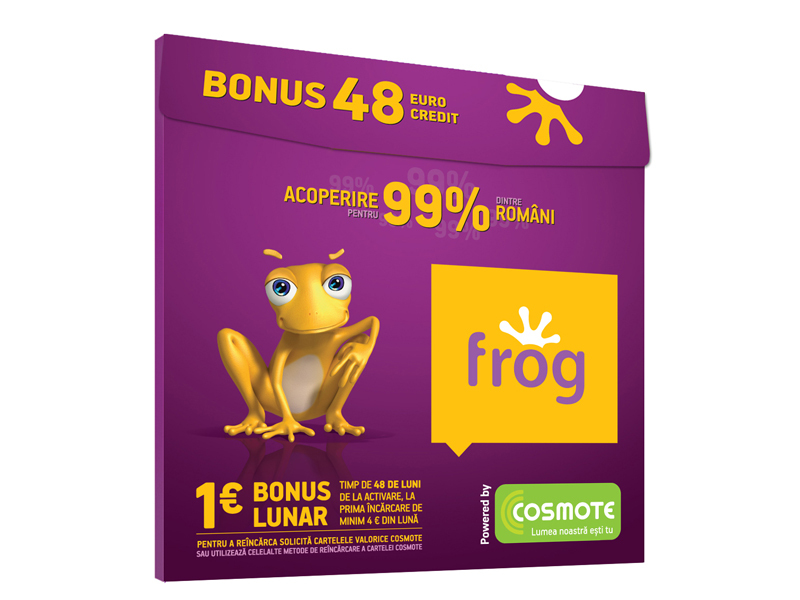 Cosmote tripleaza beneficiile cartelei Frog