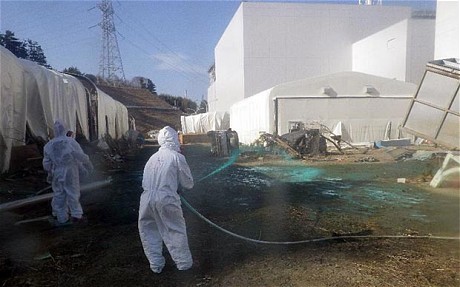 Ziare si rumegus folosite pentru etansarea unei conducte la Fukushima. Primii doi morti