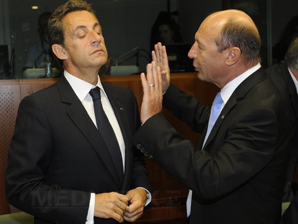 Disputele intre Nicolas Sarkozy si Traian Basescu, un lucru obisnuit la summiturile UE