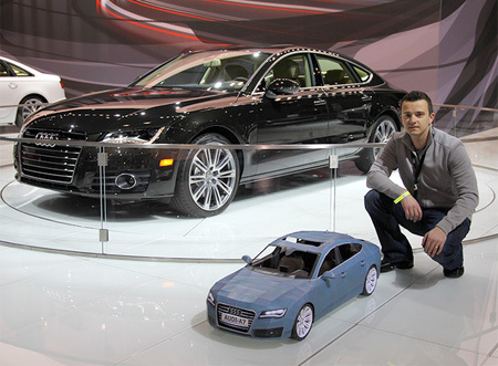 Cum arata Audi A7 facut din hartie - GALERIE FOTO