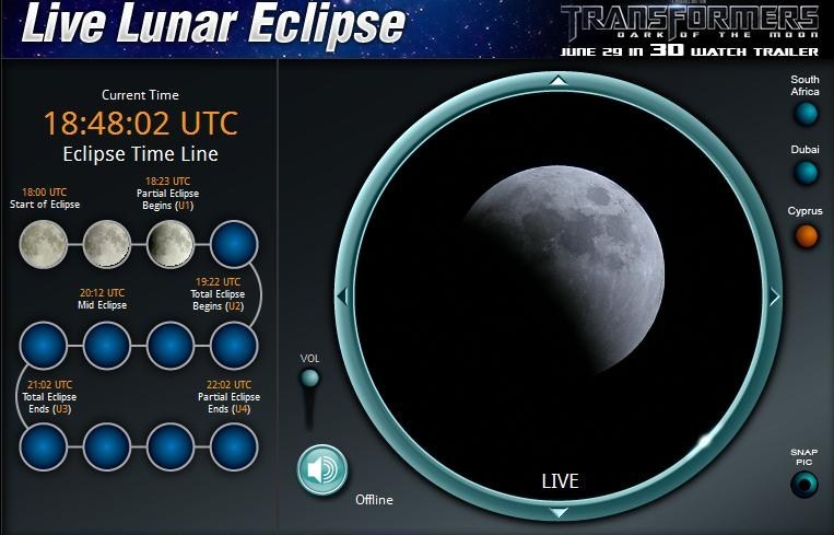 Eclipsa totala de Luna (VIDEO, GALERIE FOTO)
