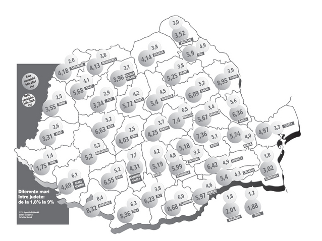 Topul județelor cu cei mai puțini șomeri: În București, Constanța și Timiș șomajul se apropie de nivelul de dinainte de criză