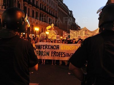 Protestele de la Madrid: Șase persoane arestate și doi polițiști răniți