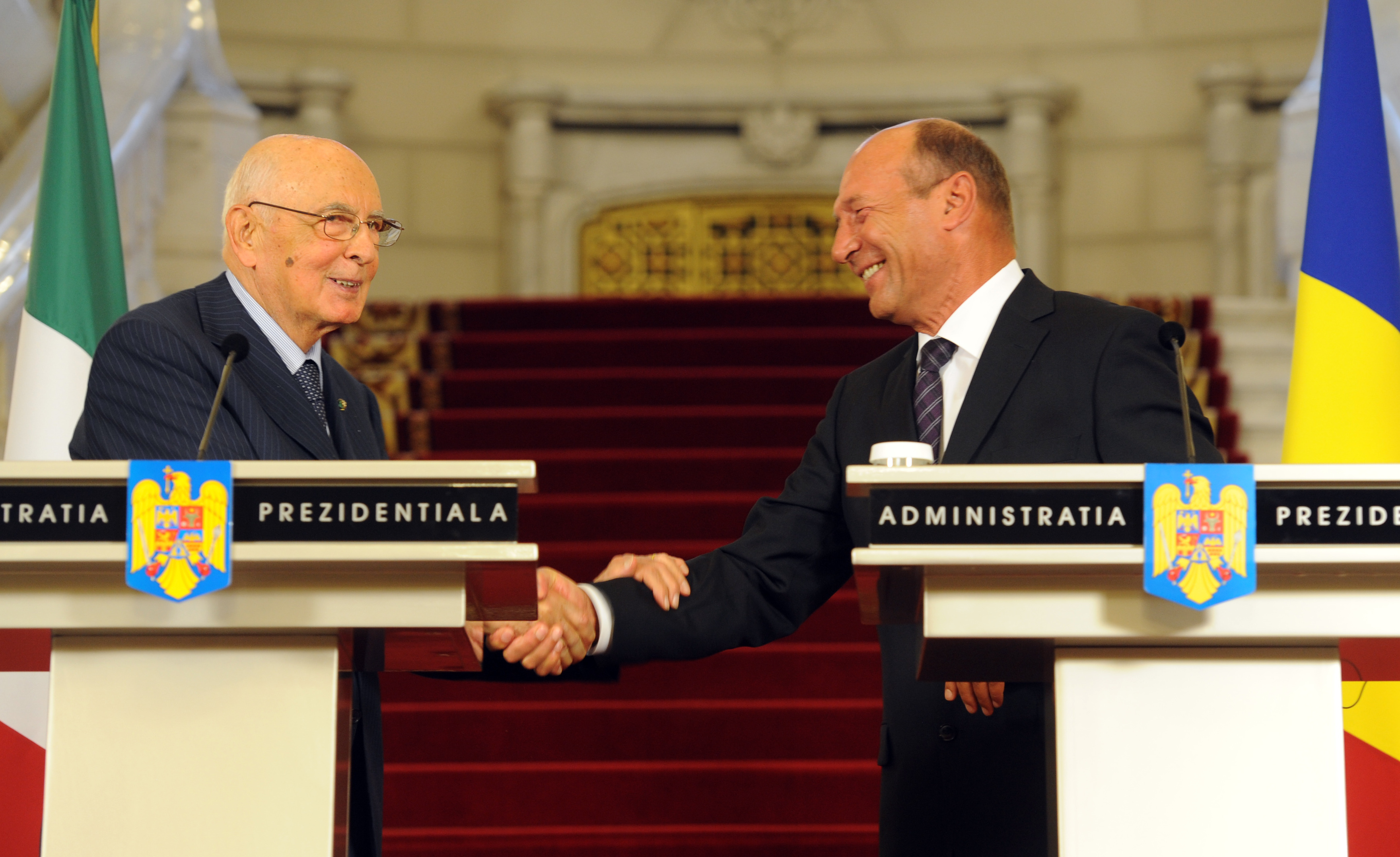 Traian Băsescu despre Giorgio Napolitano: "Este singurul președinte căruia îi urmăresc cu cea mai mare atenție pozițiile"