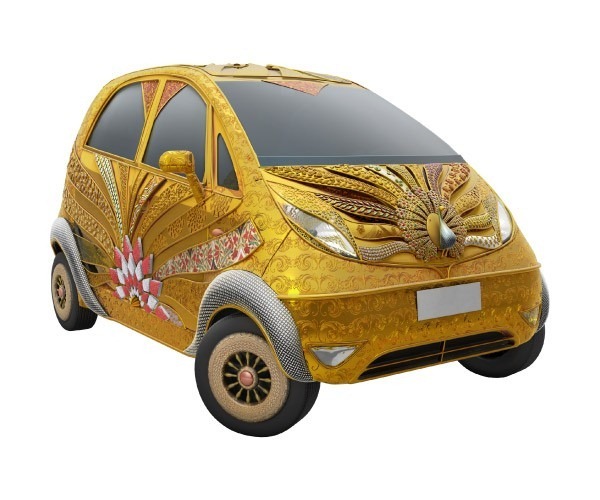 Mașina-bijuterie. Cum arată Tata Nano Gold (GALERIE FOTO)