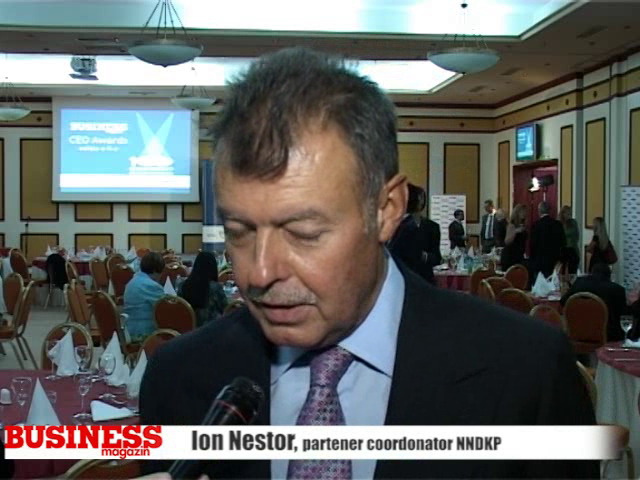 Ion Nestor, premiant al galei BUSINESS Magazin "100 cei mai admirați CEO din România"