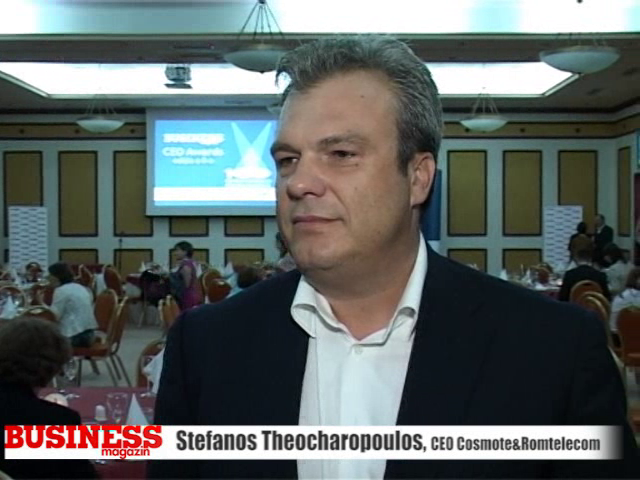 Stefanos Theocharopoulos, premiant al galei BUSINESS Magazin "100 cei mai admirați CEO din România"