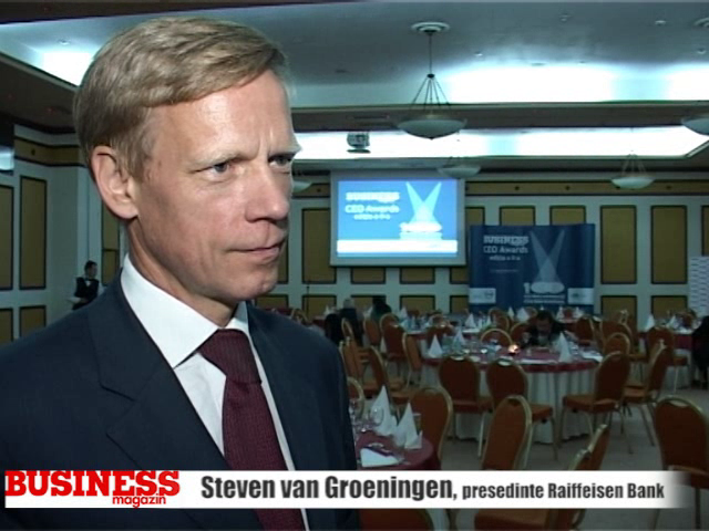 Steven van Groeningen, premiant al galei BUSINESS Magazin "100 cei mai admirați CEO din România"