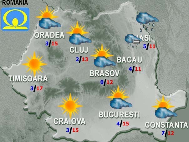 Prognoza meteo: Cum va fi vremea marți și miercuri