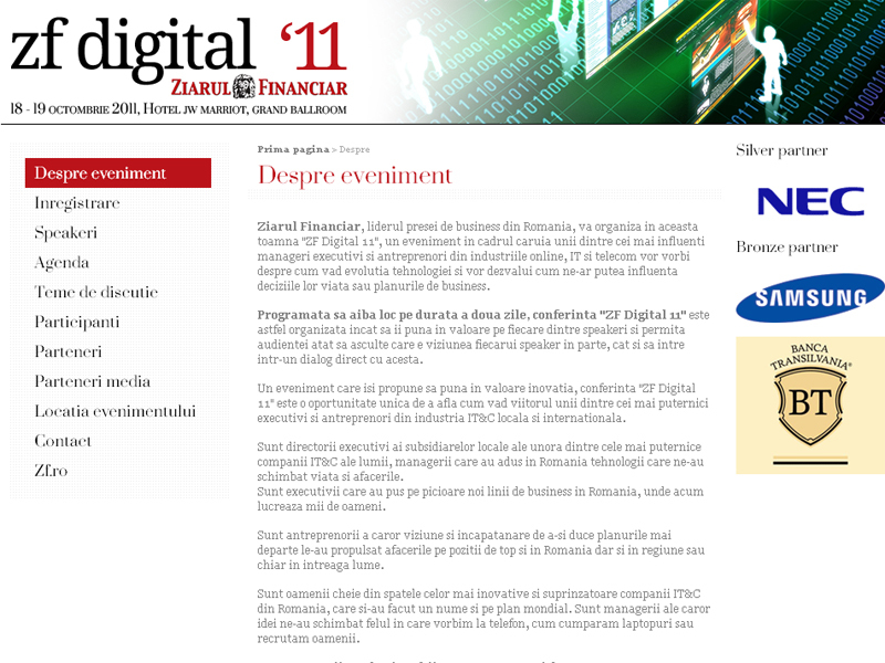 Cei mai tari jucători vorbesc despre economia digitală la ZF Digital 11