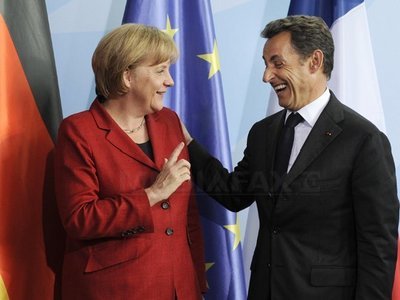 Merkel și Sarkozy vor să creeze un spațiu Schengen fiscal în zona euro