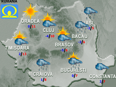 Răcire accentuată, mai ales în estul și sudul țării. Cum va fi vremea joi și vineri