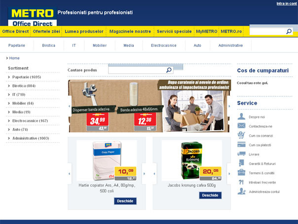 Metro Cash&Carry România a lansat un magazin online. Ce produse pot fi cumpărate