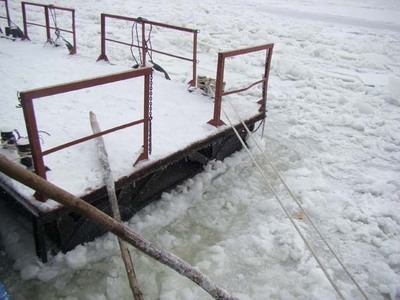 Ce căi de navigație au fost blocate din cauza gheții