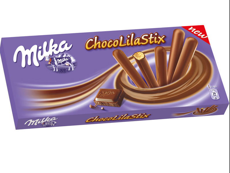 Kraft Foods lansează un nou fel de biscuiți: Milka ChocoLila Stix