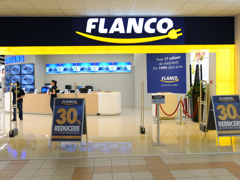Clienții pot testa produsele înainte de cumpărare în opt magazine Flanco