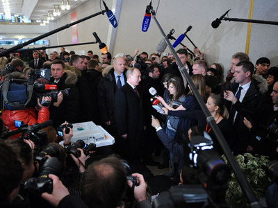 Alegeri Rusia - Vladimir Putin a obținut 64,39 la sută din voturi
