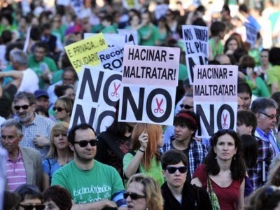 Noi manifestații în Spania împotriva reformei muncii