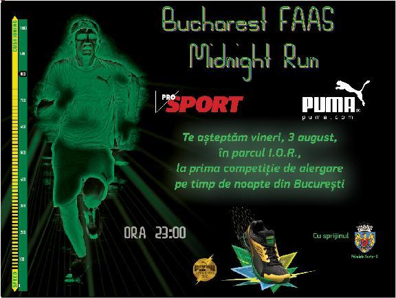 Bucharest FAAS Midnight Run - primul concurs de alergare la miezul noptii, desfasurat in Bucuresti
