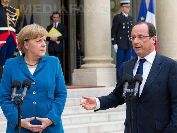Divergențe Merkel-Hollande: Cei doi lideri nu se înțeleg în privința uniunii bancare