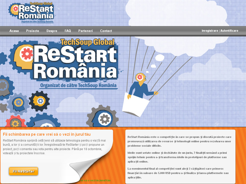 A început votarea celor peste 100 de proiecte sociale înscrise în competiția ReStart România