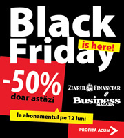 Black Friday: 50% reducere la abonamentul Ziarul Financiar & Business Magazin pe 12 luni