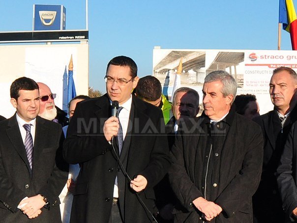 Ponta,la Mioveni:Îmi doresc ca uzina să producă și angajații să circule pe noul drum încă 100 de ani