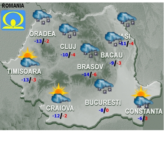 PROGNOZA METEO: Cum va fi vremea miercuri și joi